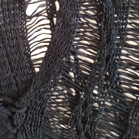 Umgee Kimono Size M / L Duster Topper Coverup Open Front Cardigan Crochet Knit - Picture 7 of 16